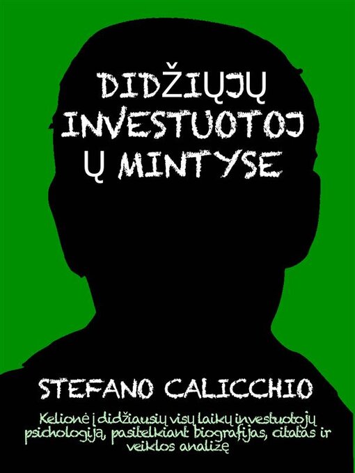 Cover image for Didžiųjų investuotojų mintyse